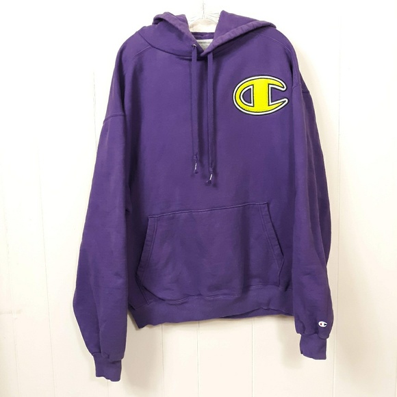 Champion Other - 💖*Host pick*💖 Champion Hoodie Big C Purple XL